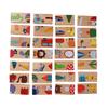 Ensemble de 28 blocs de construction colorés en bois, puzzle, jouet éducatif pour bébés et enfants