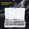 410PCs Self Tapping Screw Hardware Mixed Set Mini Power Tool Accessory Round Head M3  M4  M5