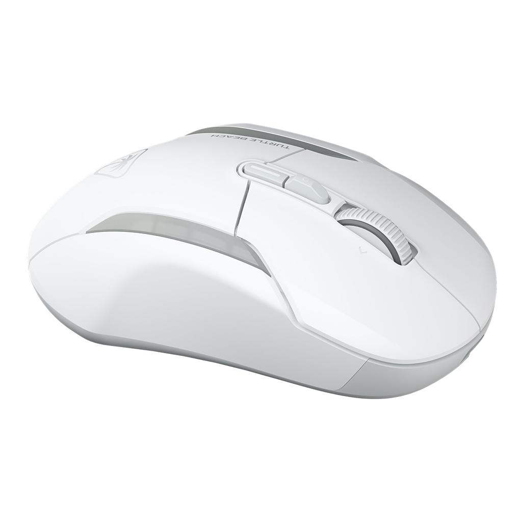 TURTLE BEACH Kone II Air Weiß Gaming 26K DPI Makro Clutch Ergonomisches Design Garantie Maus, Mehr-Tasten Drahtlos, 2.4G/Bluetooth, 650IPS, MMO/RTS,