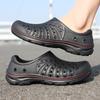 Fashion New Men's Summer Shoes Sandals Men's Outdoor Comfortable Non-slip Ripped Sandals Hollow Breathable Clogs Fashion Beach Slippers