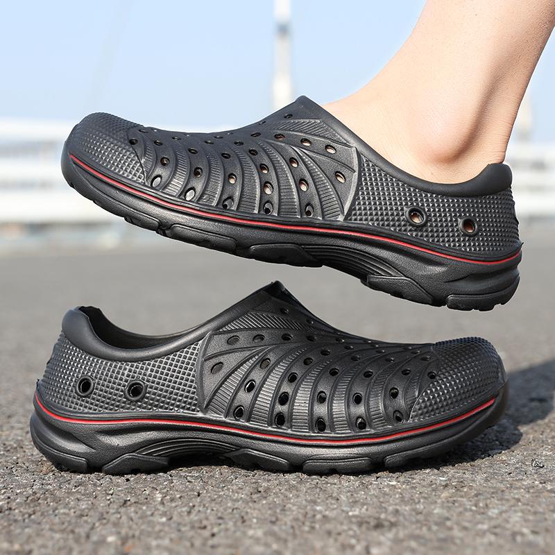 MAEDEF Men's Sandals Non Slip Breathable Lightweight Clogs Fishing Shoes for Men Indoor Outdoor Beach Casual Slippers Men Shoes