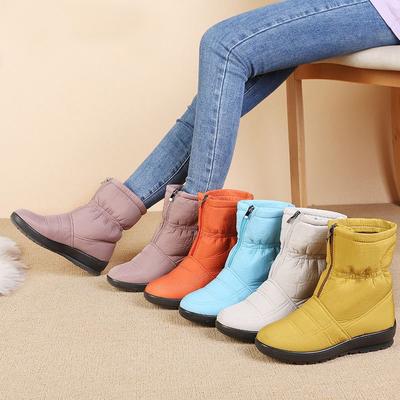 Scarpe Invernali 2025 Moda Moderna Colorata Stivali da Neve da Donna Piatti Antiscivolo Impermeabili Stivaletti alla Caviglia da Donna Caldi Peluche Taglie Forti 41