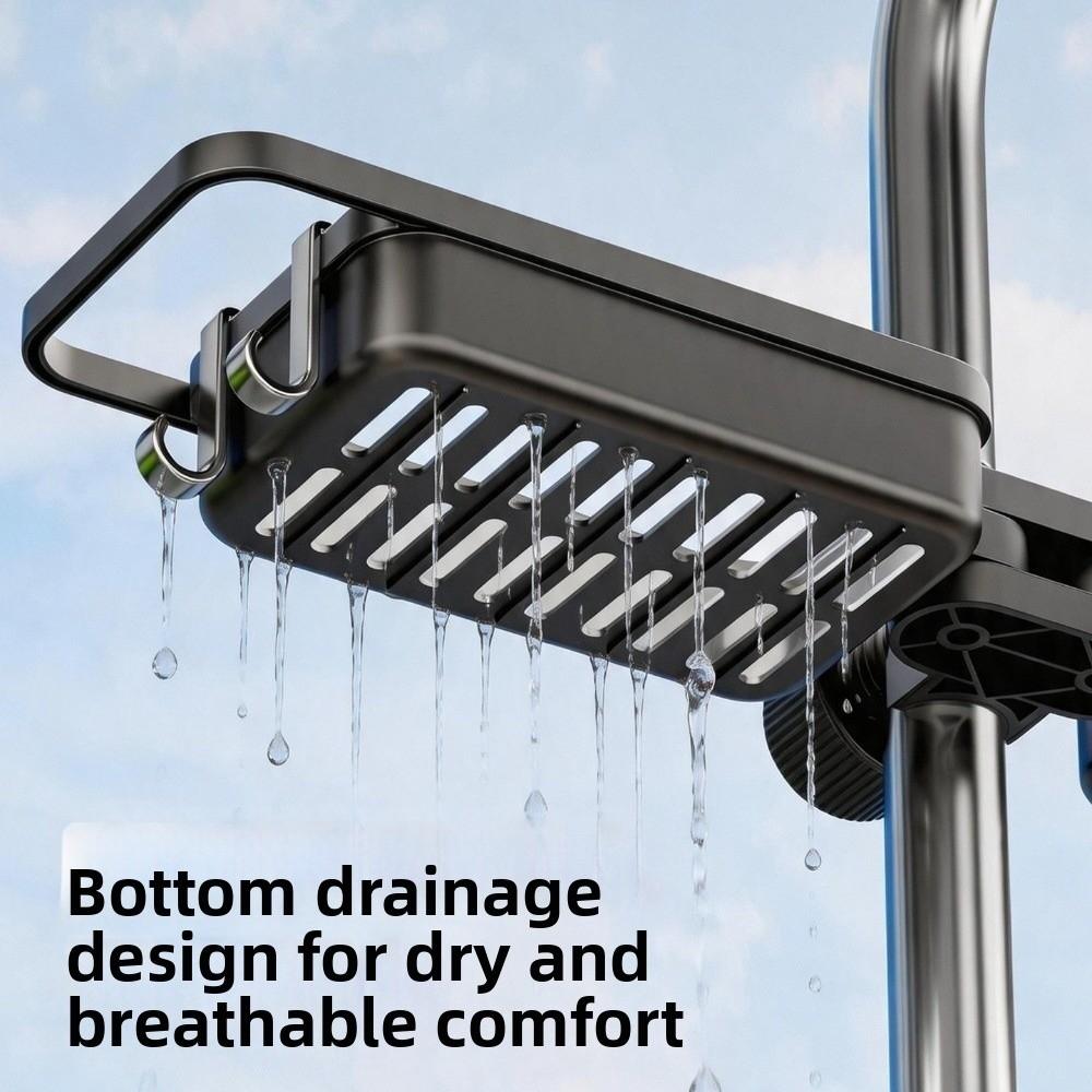 Double-headed Faucet Storage Rack Waterproof Dishcloth Drainer Basket Kitchen Supplies