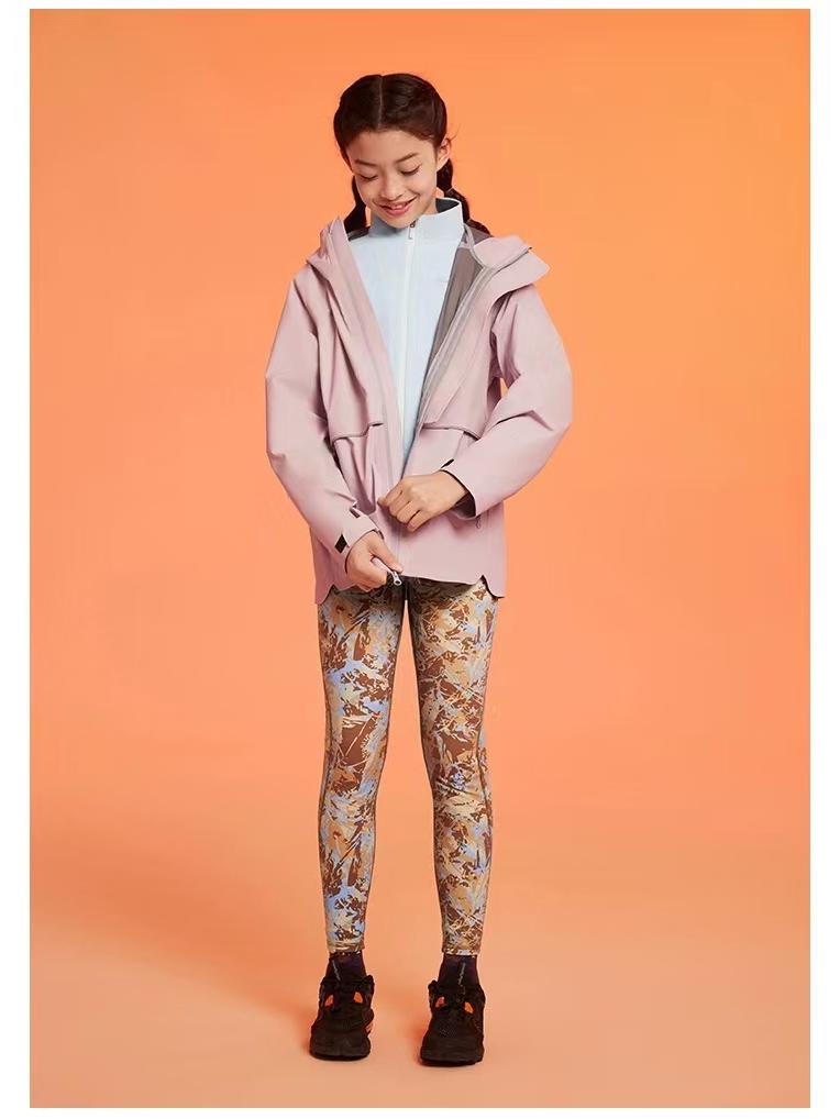 Girls' High-Waist Quick-Dry Yoga Leggings - Autumn/Winter Breathable Elastic Sports Pants