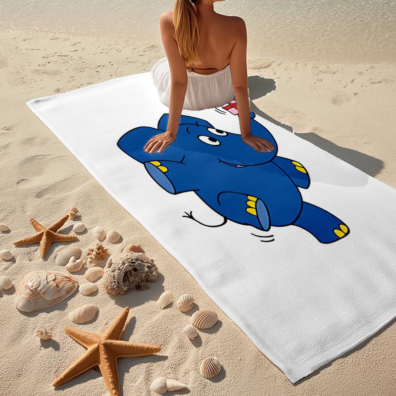 Ultra-Soft Beach Towel with Die Maus Theme,Ideal for Pool - Camping, Diving - Perfect Travel Essential, Vibrant Beach Towel.