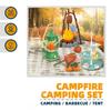 Kids Camping Set Campfire Pretend Play Toddler Toys for Boys with Lighting Sound with Camping Toys for Kids Indoor Outdoor Gifts