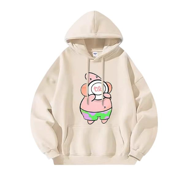New Different Couple Outfits Cartoon Sponge Baby Couple Outfits Autumn Outfits Loose Hoodies for Men and Women 2025