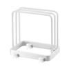 Black/White Layered Cutting Board Rack Stainless Steels Sink Organizer  for Kitchen
