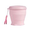 Drinking Cup with Lid and Carrying Strap Dishwasher Safe Silicone Drinkware For Sports And Everyday Use