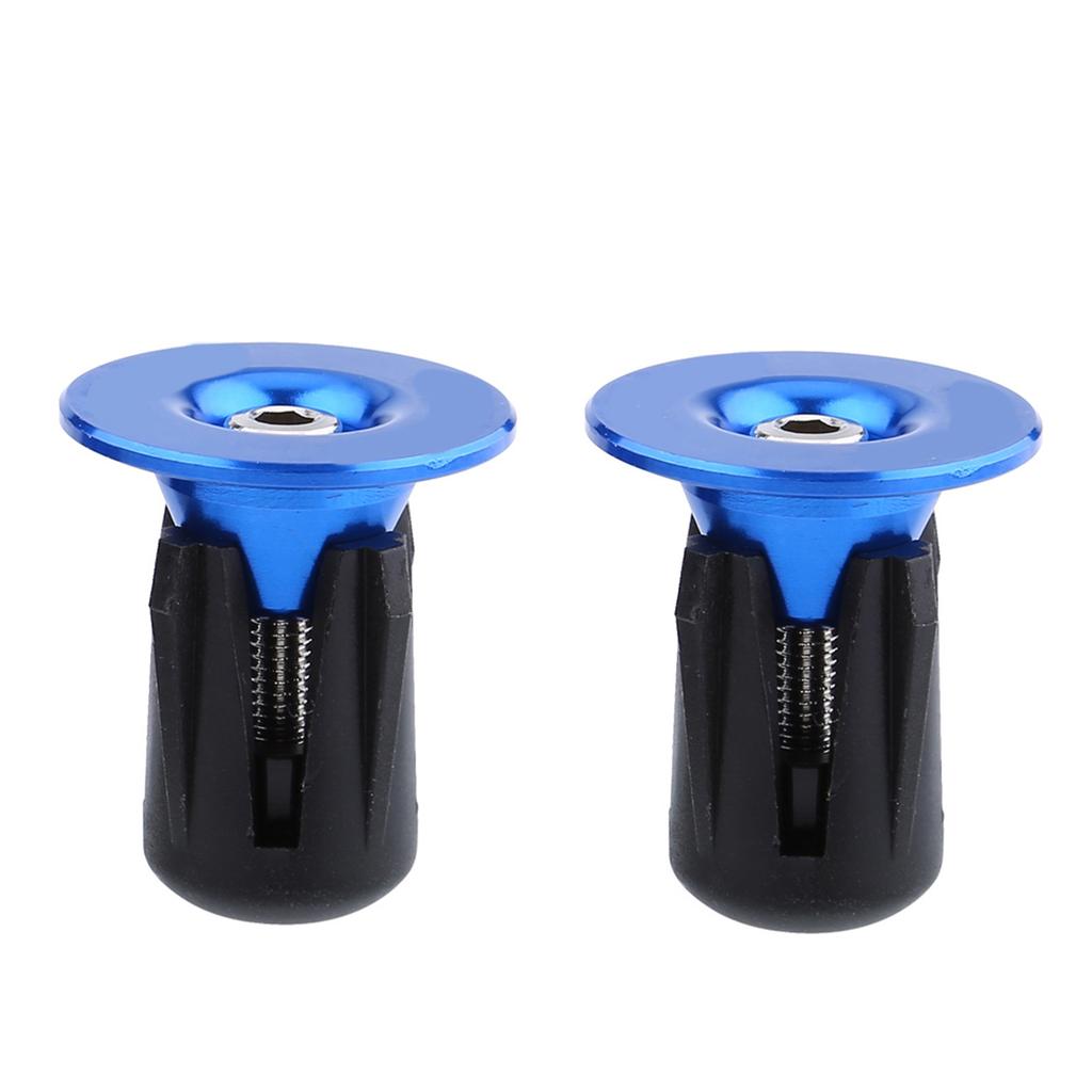 2pcs Colorful Aluminum Bike Bicycle Handlebars Bar Grips End Plugs Caps Bike Accessory