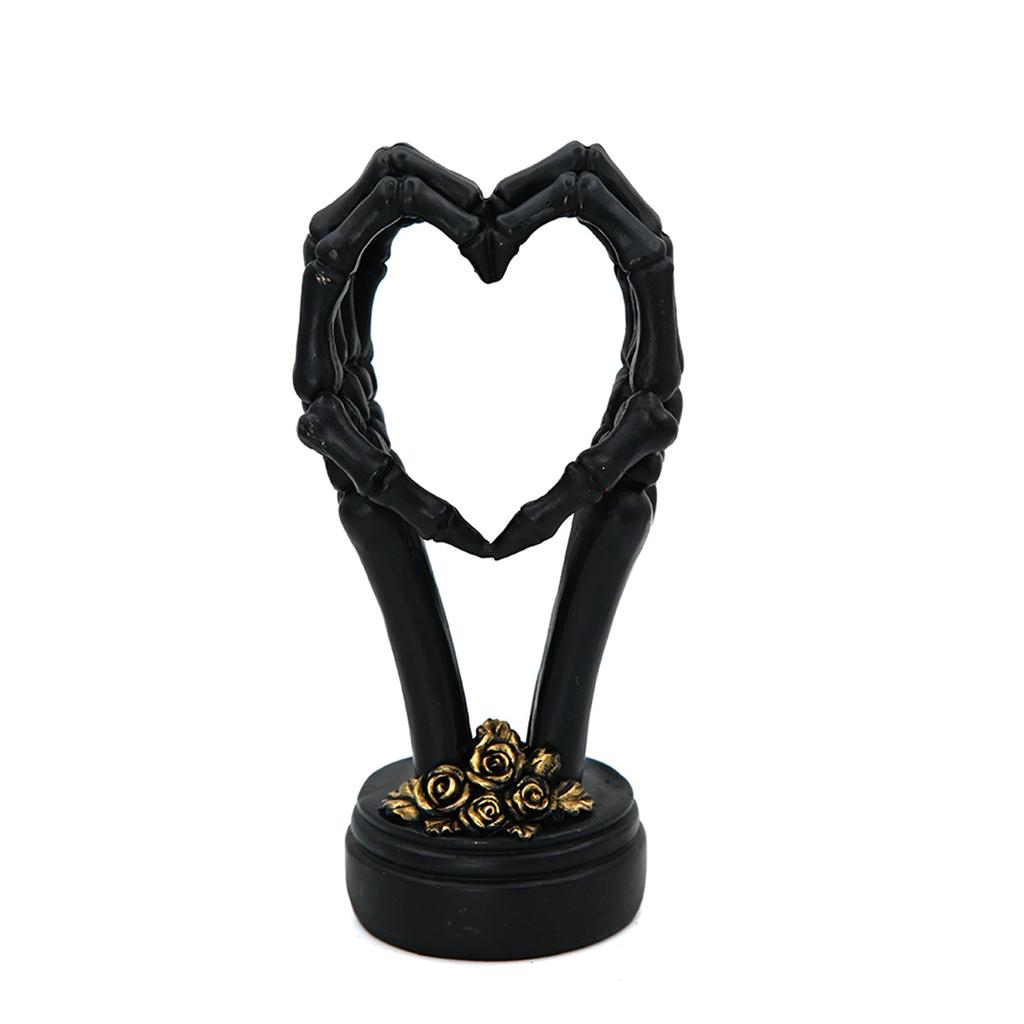 Halloween Heart Hand Decoration Party Festival Atmosphere Decoration Resin Skeleton Hand Ornaments