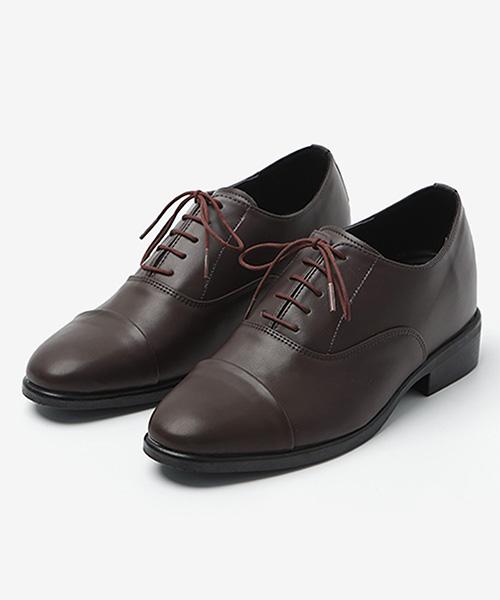 Pascorozen Jc1500-Br Bordeaux 5-Hole Straight-Tip Dress Shoes Brown [250~280Mm]