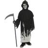 Halloween children's party cosplay costume luminous black robe grim reaper dress up cosplay luminous skeleton