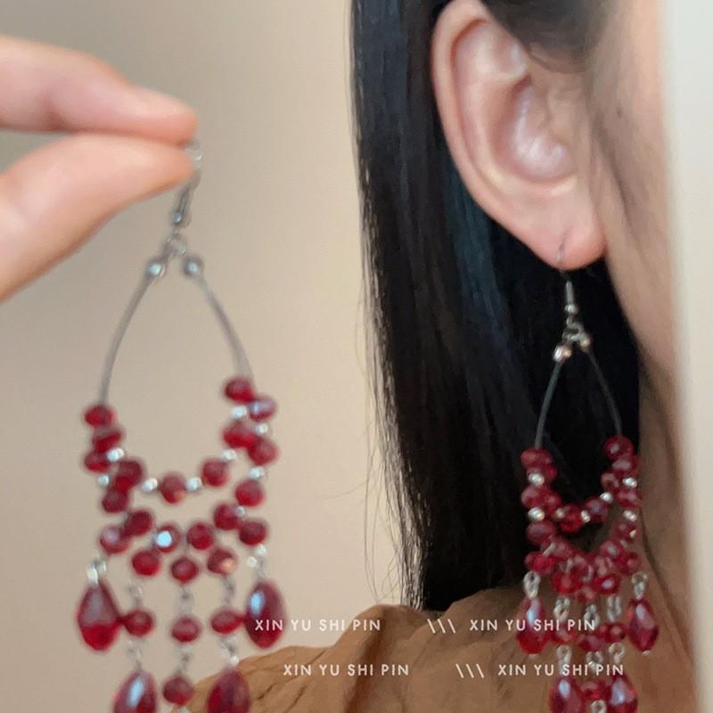 Spring Garden ~ Butterfly dusk øredobber, kvinnelige skog søte blomst lange øredobber, super fe temperament utsøkte øredobber