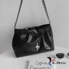 Shirring Chain Square Shoulder Bag (3 Colors)