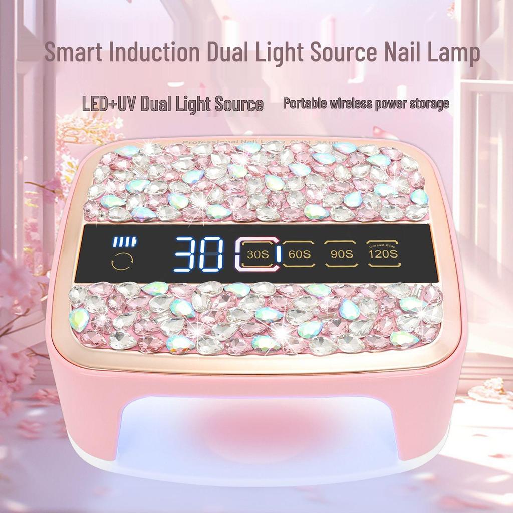 SS10 168W Rechargeable Nail Lamp - High-Power, Quick-Dry Curing for Nail Salons