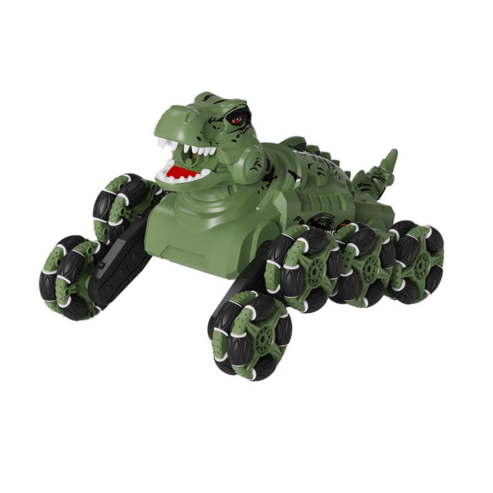 2.4G Dinosaur Remote Control Car 8-wheel 4WD Stunt Off-road Vehicle With Spray Light Dinosaur Toys For Kids