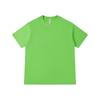Gram heavy solid color crew neck T-shirt loose men's and women's same group clothes short-sleeved fashion versatile cultural shirt