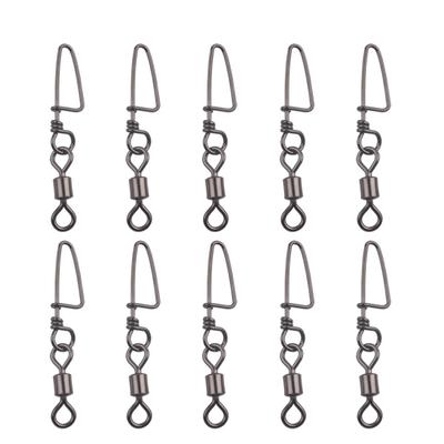 MUQZI Sports Accessory 30Pcs 8 Shape Fishing Barrel Bearing Rolling Swivel Ring Connector Fish Tackle