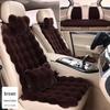 Plush Faux Rabbit Fur Car Seat Cushion: Luxurious Lumbar Support for Autumn and Winter Comfort