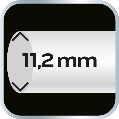 11 mm glue sticks, white, 12 pcs.