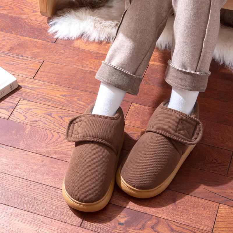 Men's Indoor/Outdoor Cotton Slippers - Autumn/Winter Non-Slip, Thick Bottom, Velvet-Warm 2025 Edition