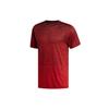 Gradient Tee Casual Sports Breathable Round Neck Short Sleeve Red Men's FL4395