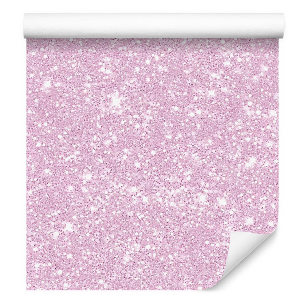 Powder pink glitter wallpaper, powder pink center 50x1000