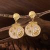 Enamel Shell Starfish Faux Pearl Drop Earrings Ocean Theme Beach Vacation Dangle Earrings Jewelry