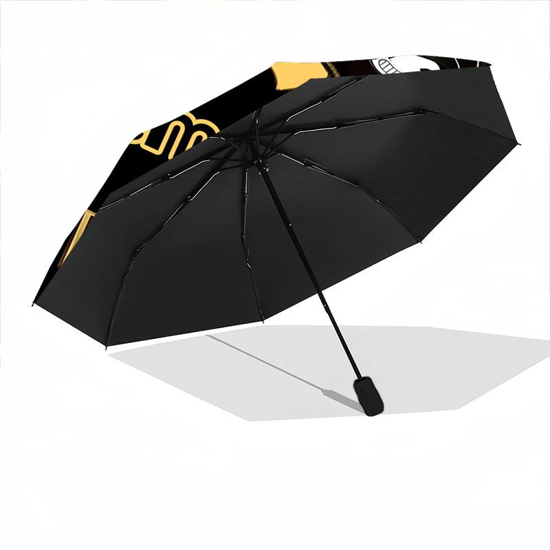 1PC Bendy and the Ink Machine - Custom Name Automatic Folding Umbrella - Compact 8-Rib Design, Durable Plastic & Iron, Daily Use S0106013