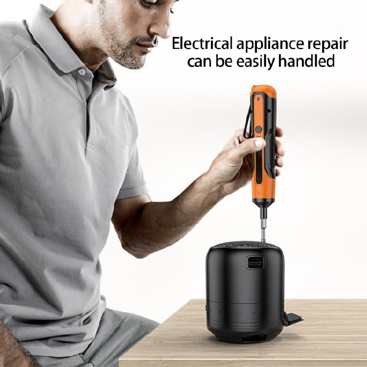 300g Lightweight Handheld Electric Screwdriver 3.7V Rechargeable Battery Reverse Switches Fit for Precise Assembly Tasks