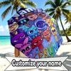 Custom Name Personalized Game Sprunki Print Umbrella, Auto Open Close, 8‑Rib Sturdy Frame, Commute Camping Hiking Use, Birthday Gift