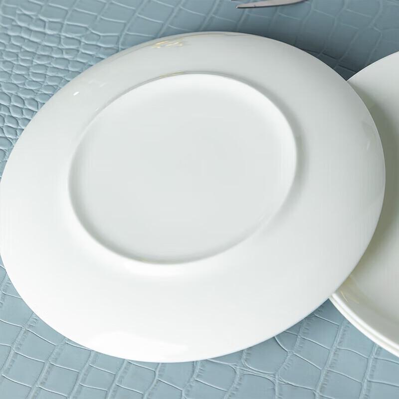 8-inch Pure White Round Ceramic Plate
