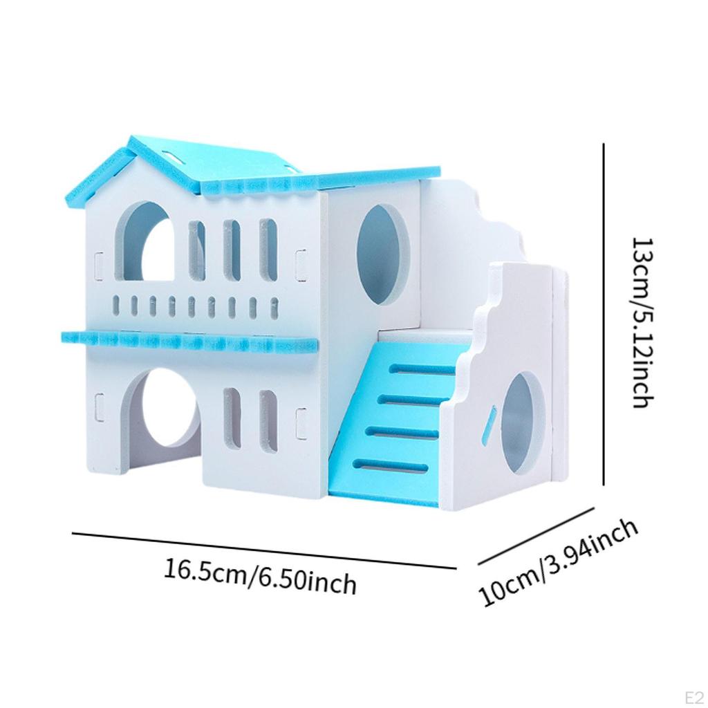 Casă pentru hamster cu structură de cățărat și zonă de joacă pentru gerbil șoarece
