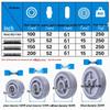 Silent Swivel Casters: Heavy-Duty TPR Wheels for Flatbed Trucks & Flight Cases (3-8 inch)