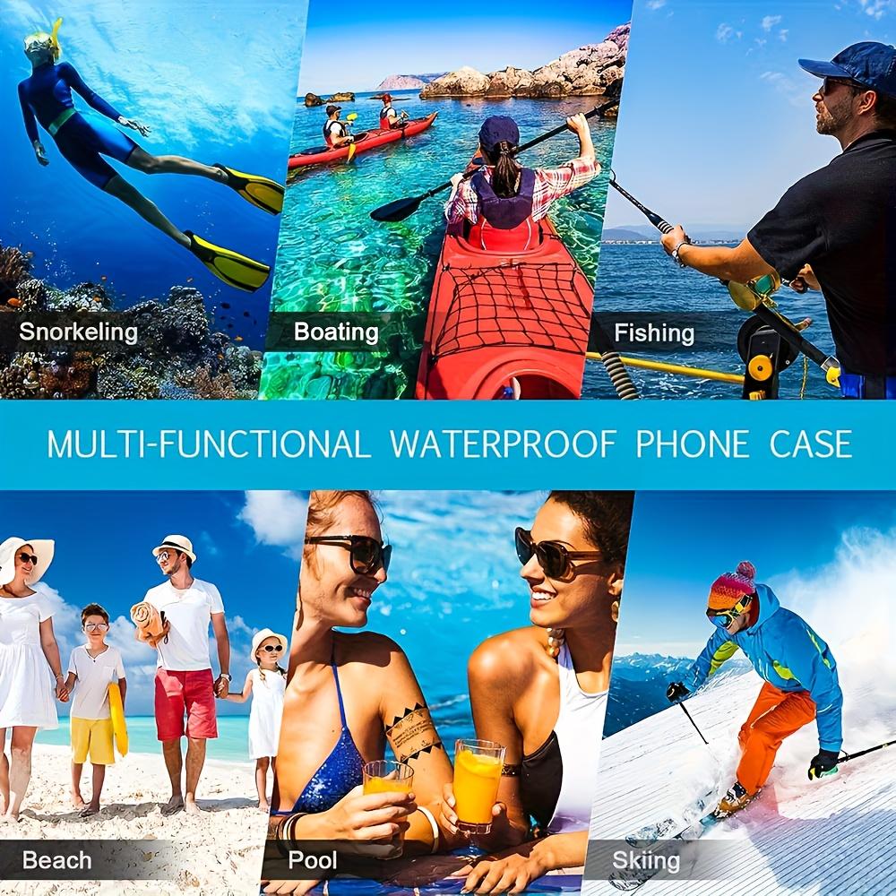 Waterproof 2 In 1 Waist Bag Phone Pouch Set Adjustable Clear Beach Bag Swimming Snorkeling Kayaking Water Parks Phones Valuable