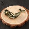 Retro Brass Beautiful Mermaid Princess Figurines Miniatures Desktop Ornament Home Decorations Crafts Accessories Children Gifts