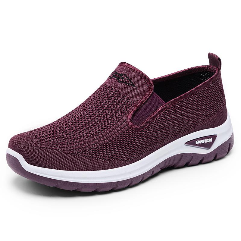 Shoes Women's casual shoes Small single processing Customized lightweight mother shoes Platform single shoes One pedal mesh shoes