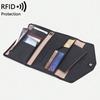 Bolsa para Pasaporte de Mujer Nueva RFID Multifunción para Billetes y Documentación Holder para Pasaporte de Viaje al Extranjero para Hombres y Mujeres