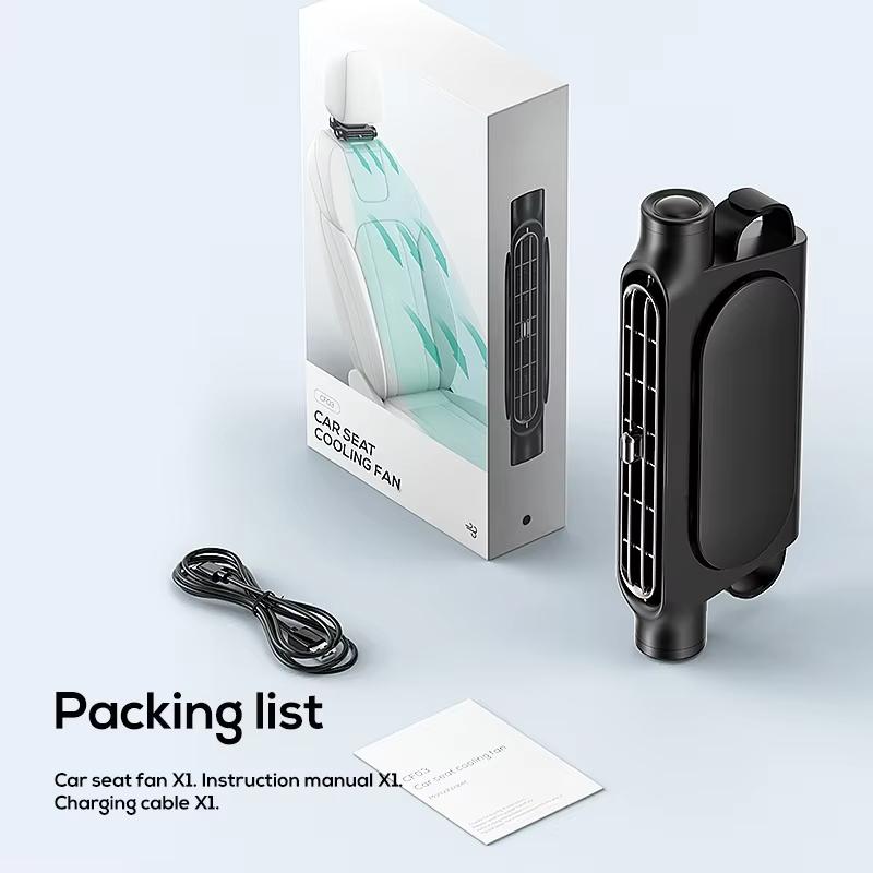 USB Powered Headrest Cooling Air Fan 3 Speeds Adjustable Neck Cooler Smart Home Smart Home Products