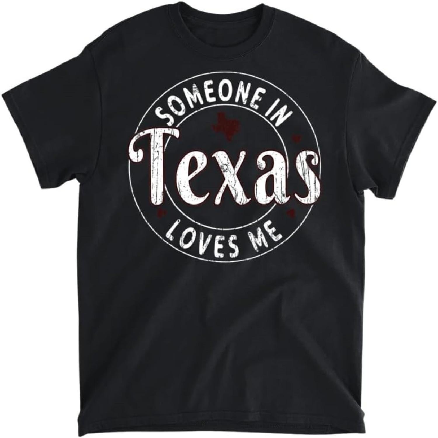 Кто-то в Техасе Любит Меня Гранж Штат Ретро Футболка, Майка, Рубашка с Длинным Рукавом, Свитшот, Худи Мужчины Женщины Дети Сделано в Канаде S