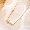 Elegant Titanium Steel Clavicle Chain: Delicate Fade, Light Shine, Unique Design