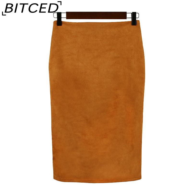 BITCED Women's Fashion Casual Solid Color Print Summer Spring Skirt