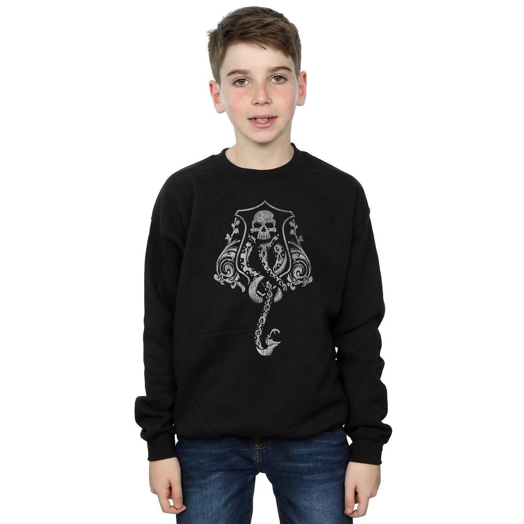 HARRY POTTER Boys Dark Mark Crest Sweatshirt