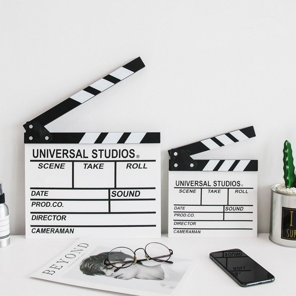 Wooden Photography Prop Regisseur Board Regisseur Board Video Film Clapboard Movie