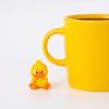 3D-gedruckte kleine gelbe Enten, niedliche gelbe Entenfigur für Schreibtischdekoration, Enten-Miniaturfiguren für Mikrolandschaften, lustige Geschenkideen
