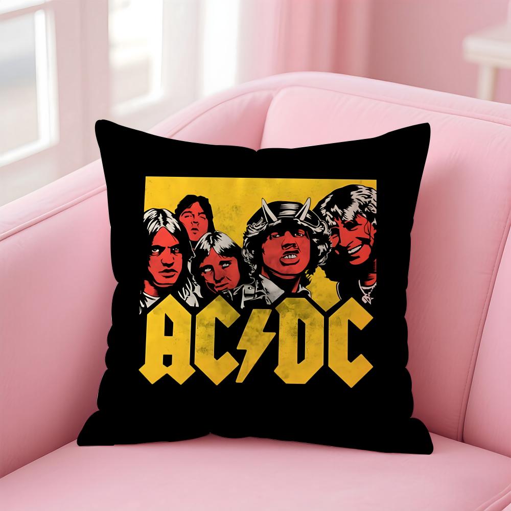 Band A-AC D-DC Cushion Cover Comfortable Reversible Pillow Cover Ideal for Car Sofa Bedroom & Beyond