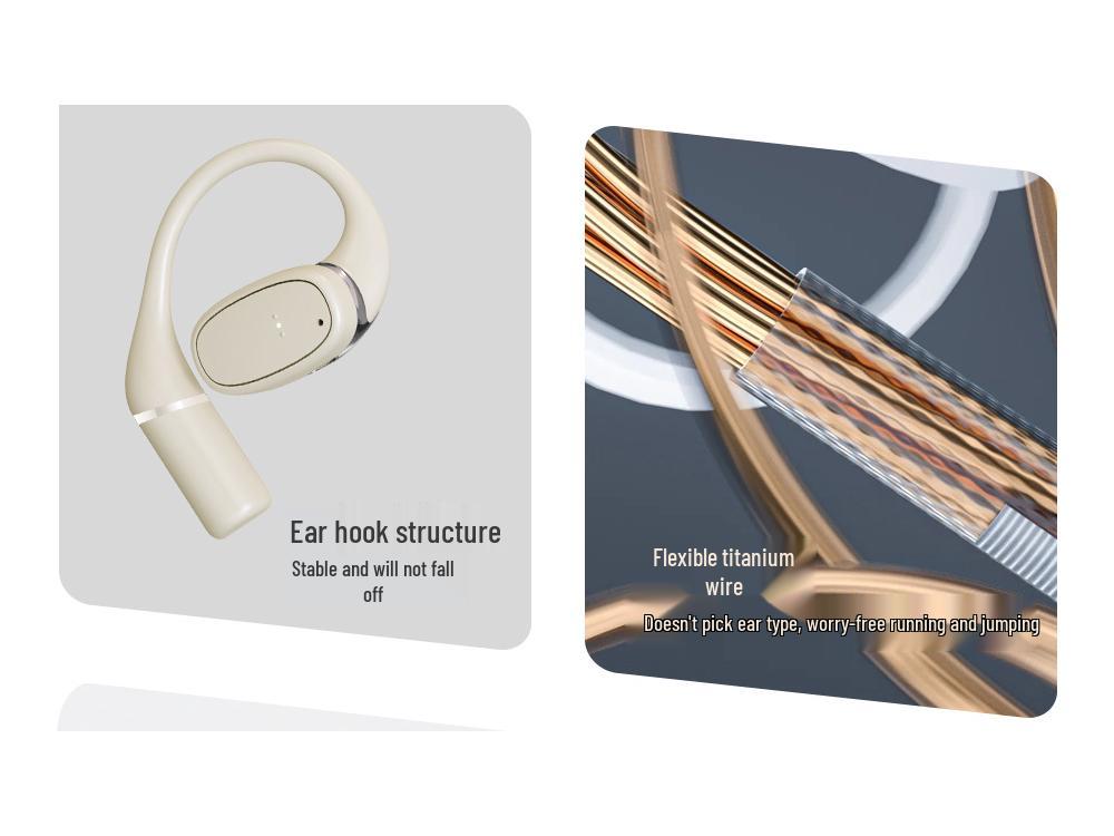 Bluetooth Non-In-Ear Open-Type Sports Earphones with Large Battery