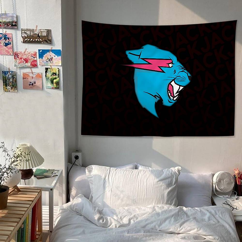 

Game Blogger MrBeast Hanging Bohemian Tapestry Bohemian Wall Tapestries Mandala Cheap Hippie Wall Hanging 74x94cm(29x37in)