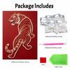5D DIY Pearl Diamond Painting Kit Majestic Tiger Full Drill Embroidery Mosaic Art Home Wall Decor Gift